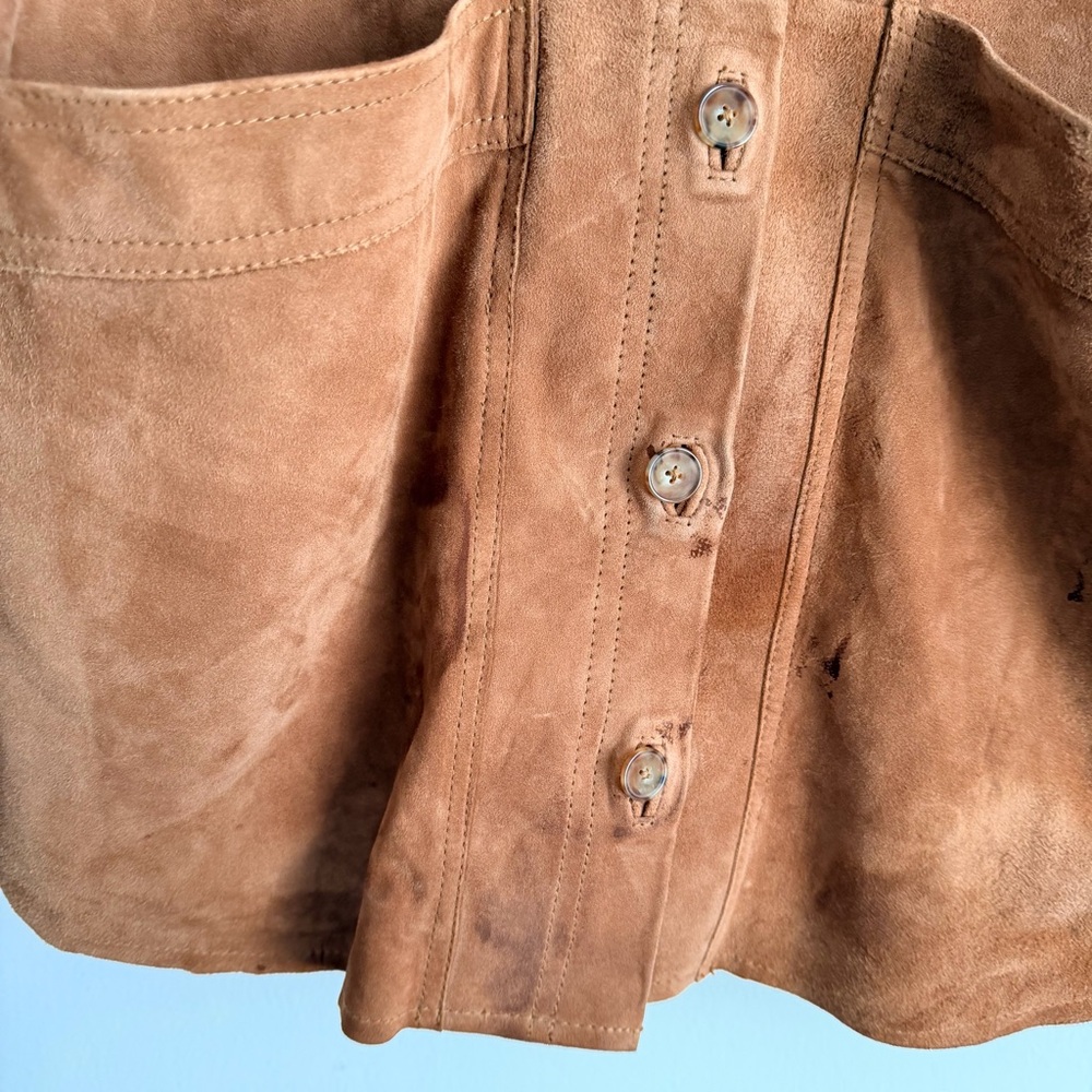 Sezane Will Jacket - Camel Suede - image 7